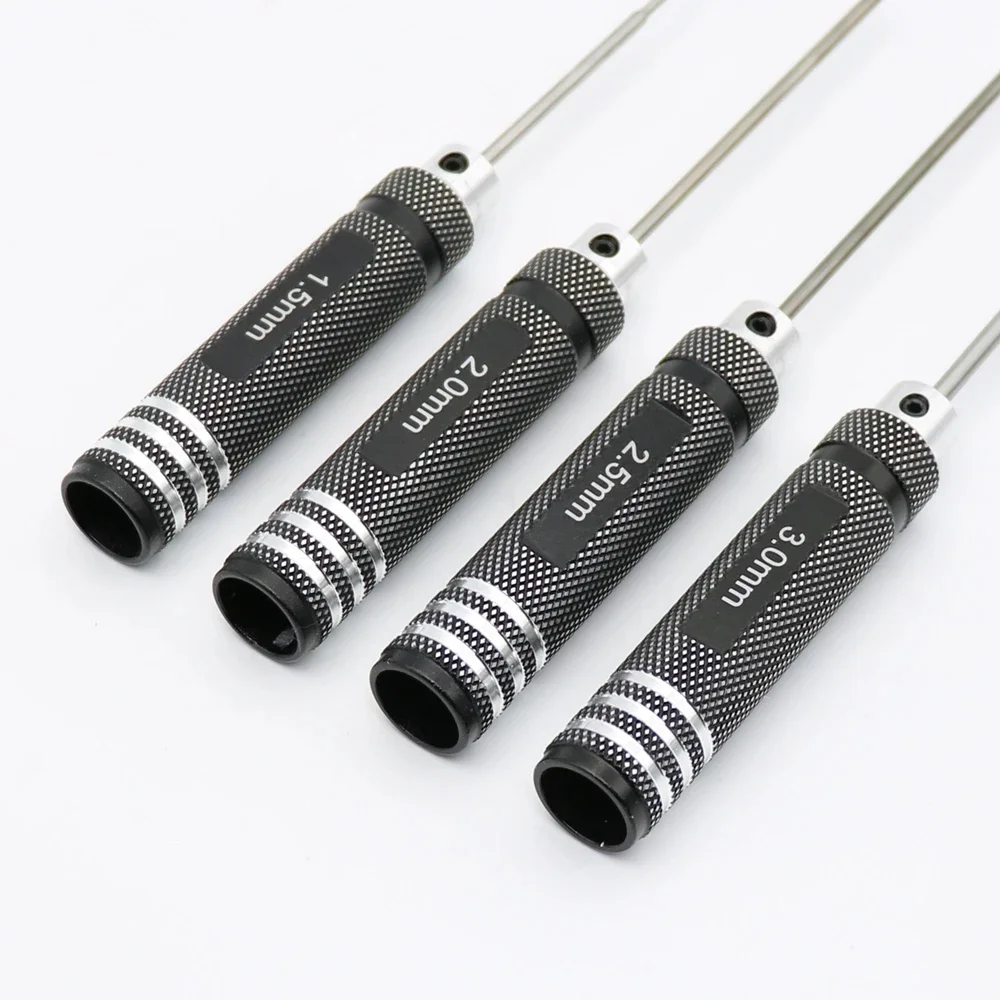 육각 나사 드라이버 스크루 드라이버 세트 FPV 레이싱 드론 헬기 비행기 자동차 보트 RC 부품 용 1.5mm 2.0mm 2.5mm 3.0mm 육각형 도구 키트