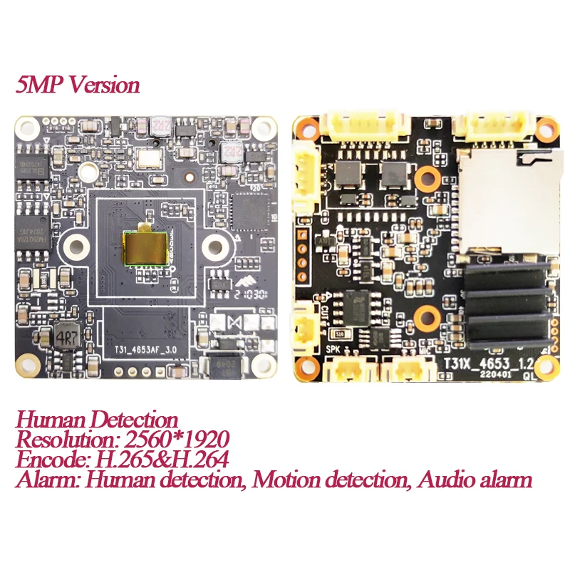 Wifi Camera IP Camera Surveillance Camera Wifi IP Camera Camera Module H.265 8MP 4K Starlight Wireless IP Camera Module 5MP Human detection wifi Network Camera board Two way Audio TF Card RTSP