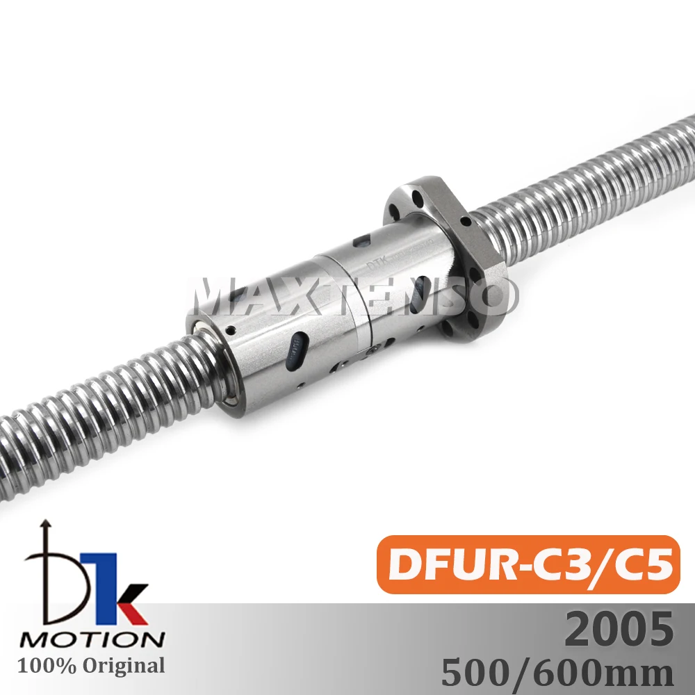 

DTK Тайвань DFUR2505 C3 C5 заземляющий свинец 5 мм шариковый винт 500 600 мм резьбовой вал Высокоточный фланцевый CNC шлифовальные шпиндели Замена TBI