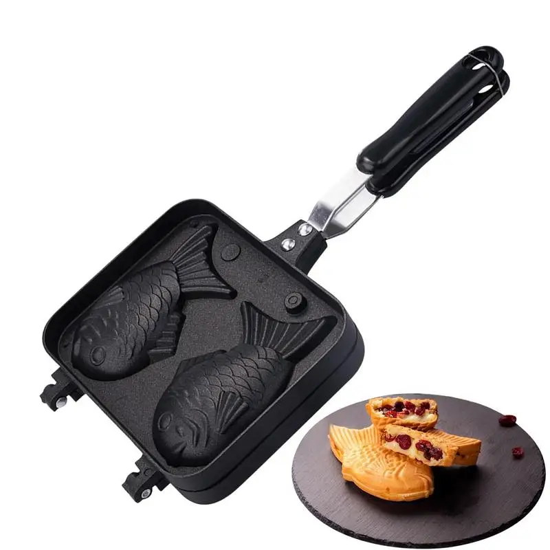 

Taiyaki Fish Shaped Waffle Pan Japanese Fish Shaped Waffle Pan Japanese Fish Shaped Machine Hot Cake Maker For Chocolate Peanut