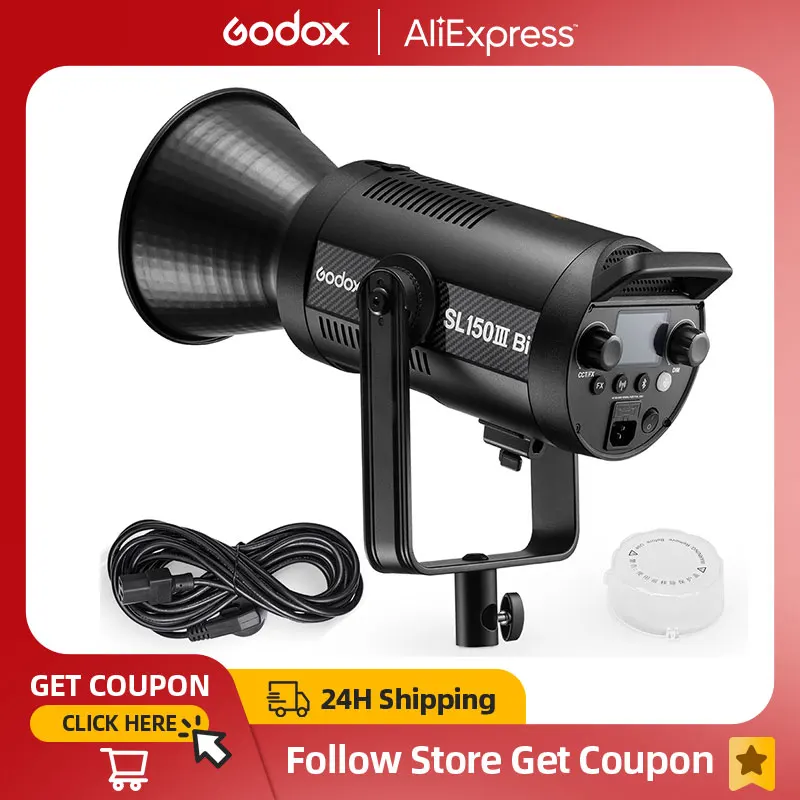 Godox SL150III Bi 160W 2800-6500K Bi-Color LED Video Light Bowens