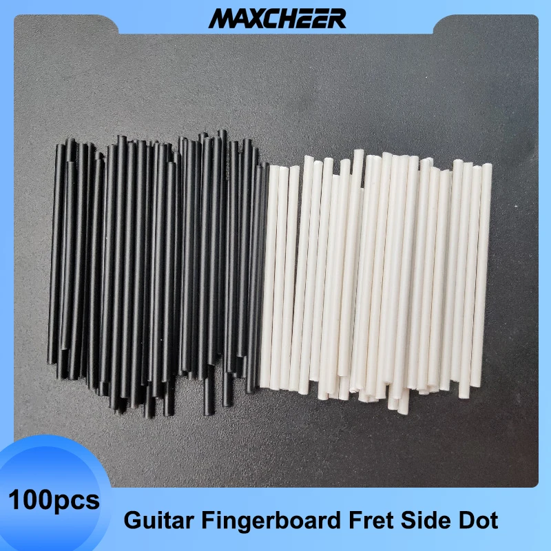 100pcs Guitar Fingerboard Fretboard Side Dots Side Markers Guitar Fretboard Fret Inlay Markers for Guitar Bass