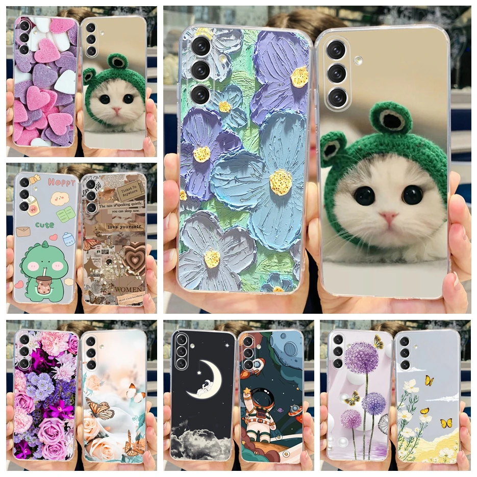 Per Samsung Galaxy A14 A24 A34 A54 5G Custodia Cute Fashion Painted Cover Custodia Morbida In Silicone Per Samsung A14 A 24 34 54 Paraurti
