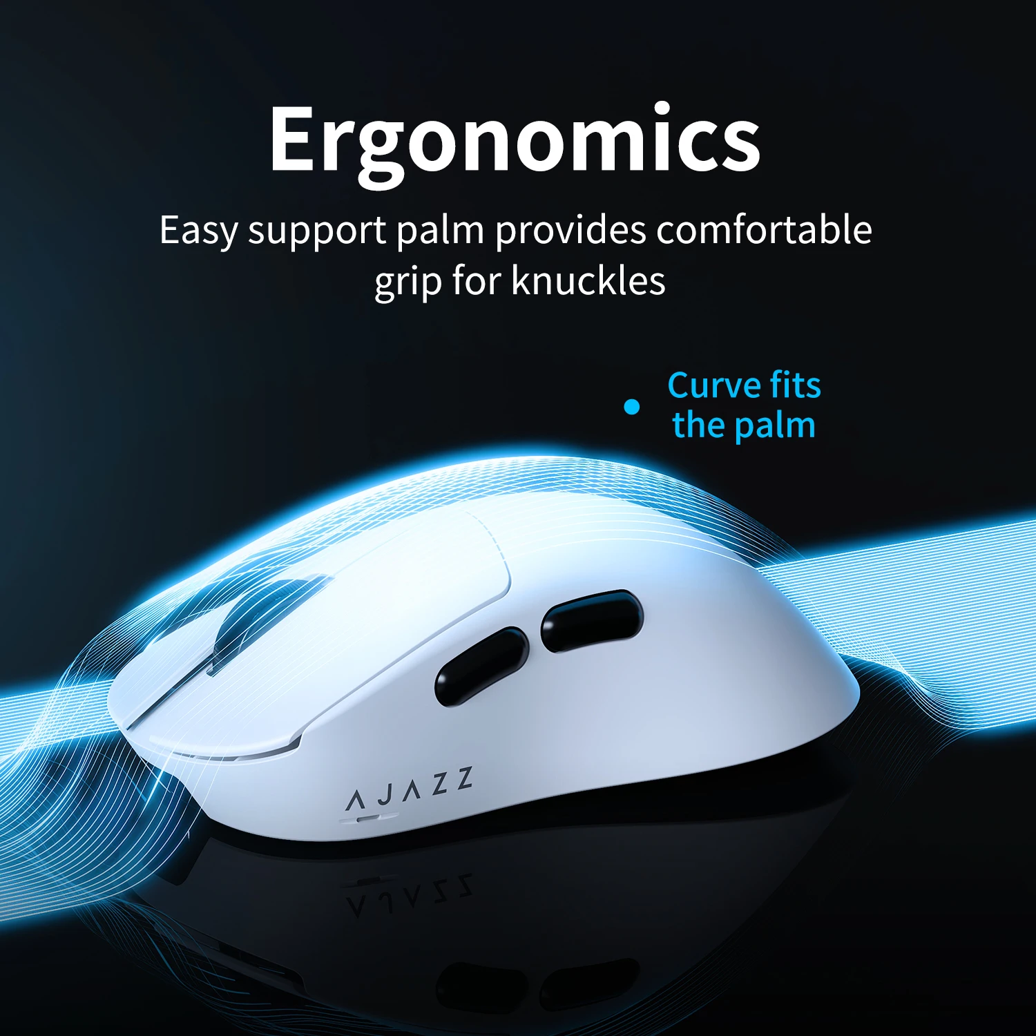 AJ179 V2 Wireless Triple Mode Right Hand Mouse 3311 Sensor 56g Lightweight 800mAh Battery