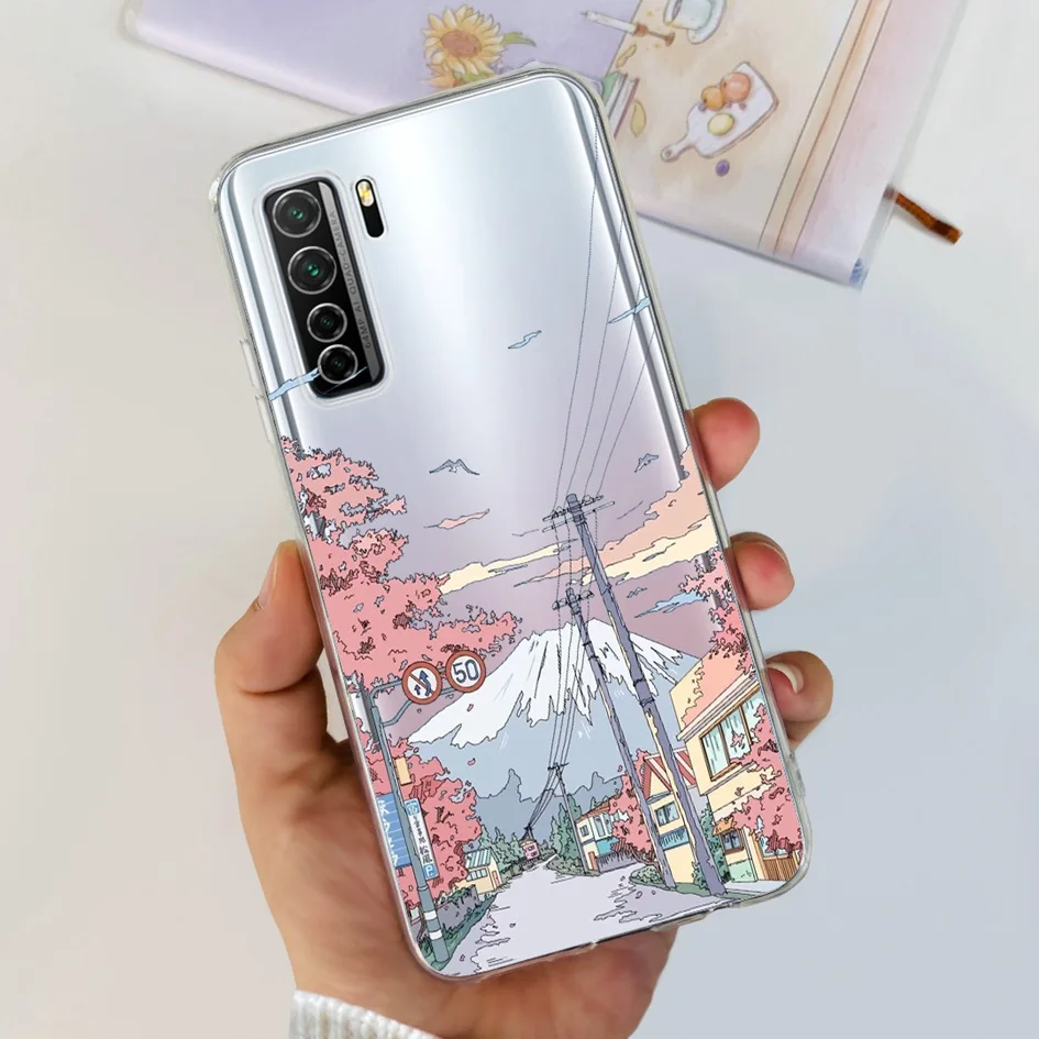 Clear Fashion Pattern Soft Silicone Case
