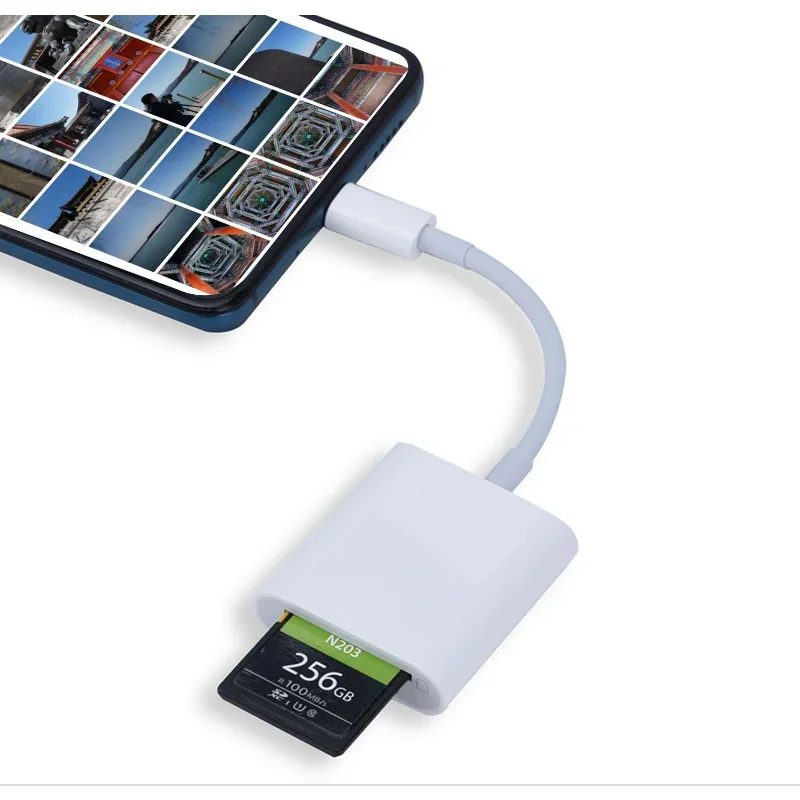 2 in 1 USB C TF SD 카드 리더 어댑터, OTG 카드 리더, 카메라 사진 변속기, 아이폰 13 12 11 프로 3.0