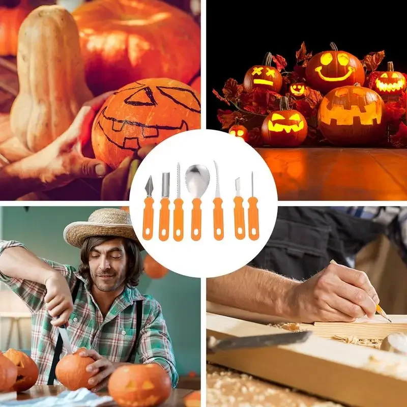 Halloween Pumpkin Carving Set Tools Pumpkin Carving Knife Adults Cutting Supplies Engraving Kitchen Cutting Dropshipping