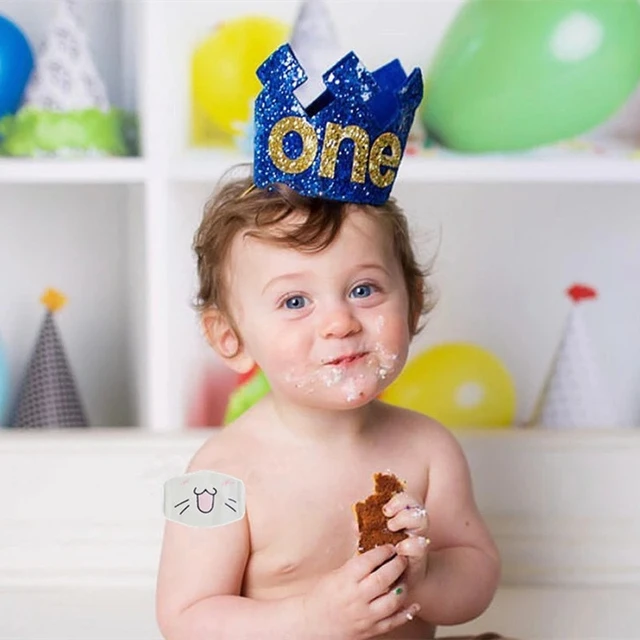 Guirxiété de ballons décoratifs pour premier anniversaire d'enfant,  fournitures de fête préChristophe, couronne pour garçon et fille de 1 an -  AliExpress