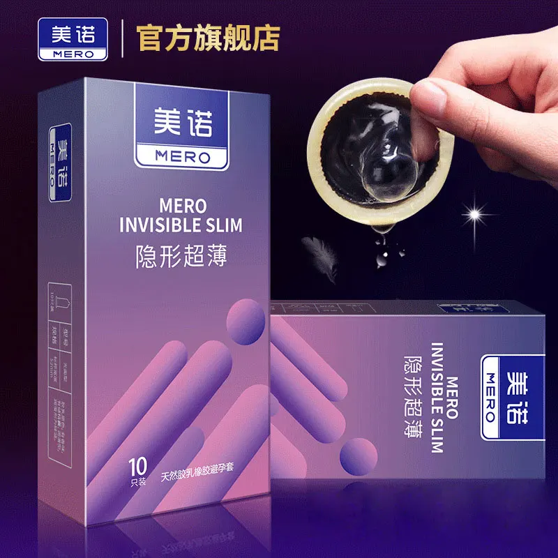 Invisible Slim Condoms for Men Ultra Thin Latex Rubber Sensitive Kondom Long Lasting Extra Lubricated Penis Sleeve Condom
