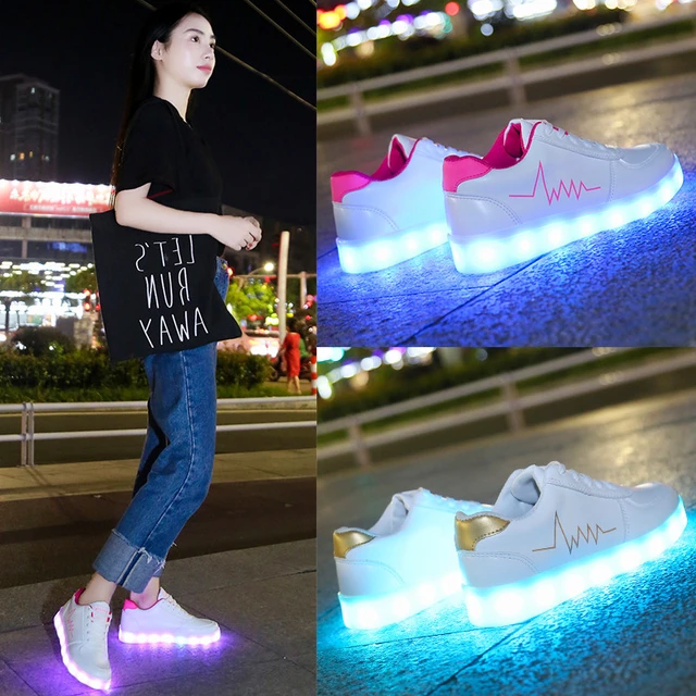 KRIATIV-zapatos luminosos con luz para niños y adultos, zapatillas de deporte informales con luz LED, 2023 _ AliExpress Mobile