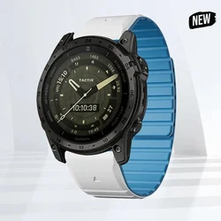 Magnetic Silicone Smartwatch Strap - Adjustable Sports Bracelet - 22mm (WU)