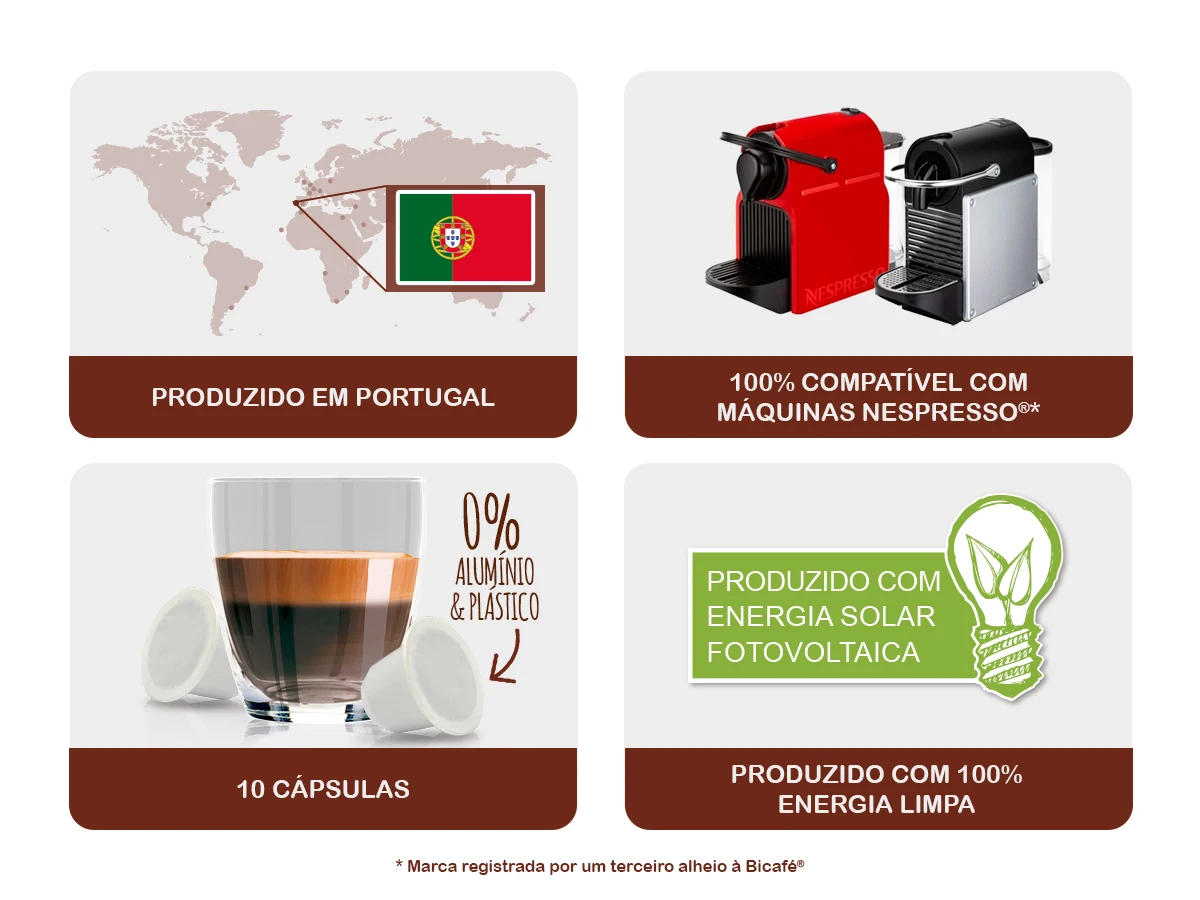 Cápsula De Café Gourmet Biodegradável Máquinas Nespresso*