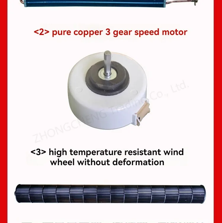 Water Air Conditioning Wall Mounted Water Heating Air Conditioning Fan Coil Radi