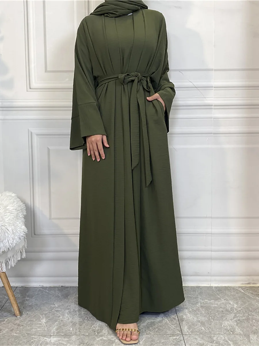 Modest Abayas For Women Muslim Sets Turkey Kaftan Islam Clothing Ramadan Ensembles Musulmans Caftan Marocain Femme Hijab Robe - Image 3