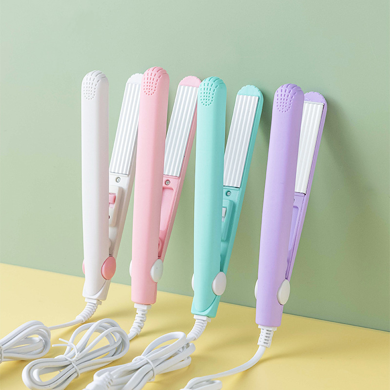  New Mini Hair Curler Portable Curling Iron Ceramic Corrugate Dry Wet Volume Fluffy Curls Hair Styling Appliances Dropshipping