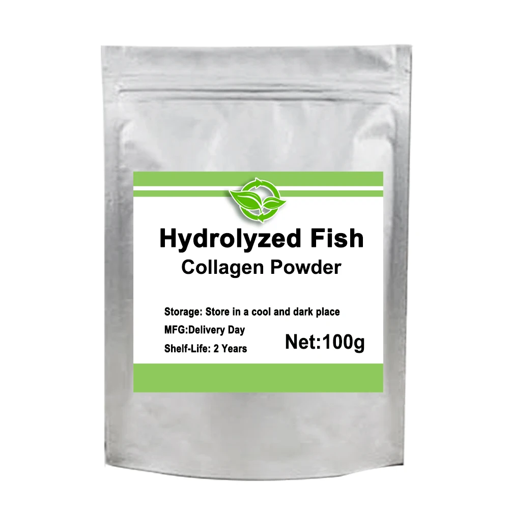 

100-1000g Cosmetic Grade Hydrolyzed Fish Collagen Powder