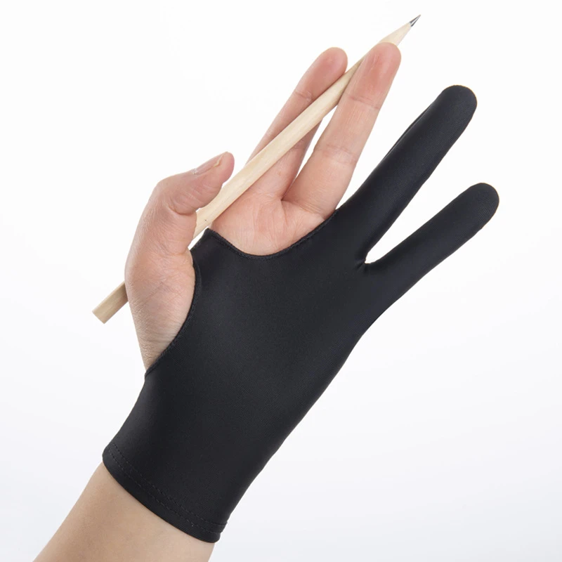 3 colors Drawing Double Finger Protective Gloves Art Supplies Digital Tablet Drawing Gloves Glove to Draw on Tablet Tools Artist