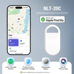 Smart Bluetooth GPS Tracker with Anti - Lost Security and Key Finder Alarm (White)