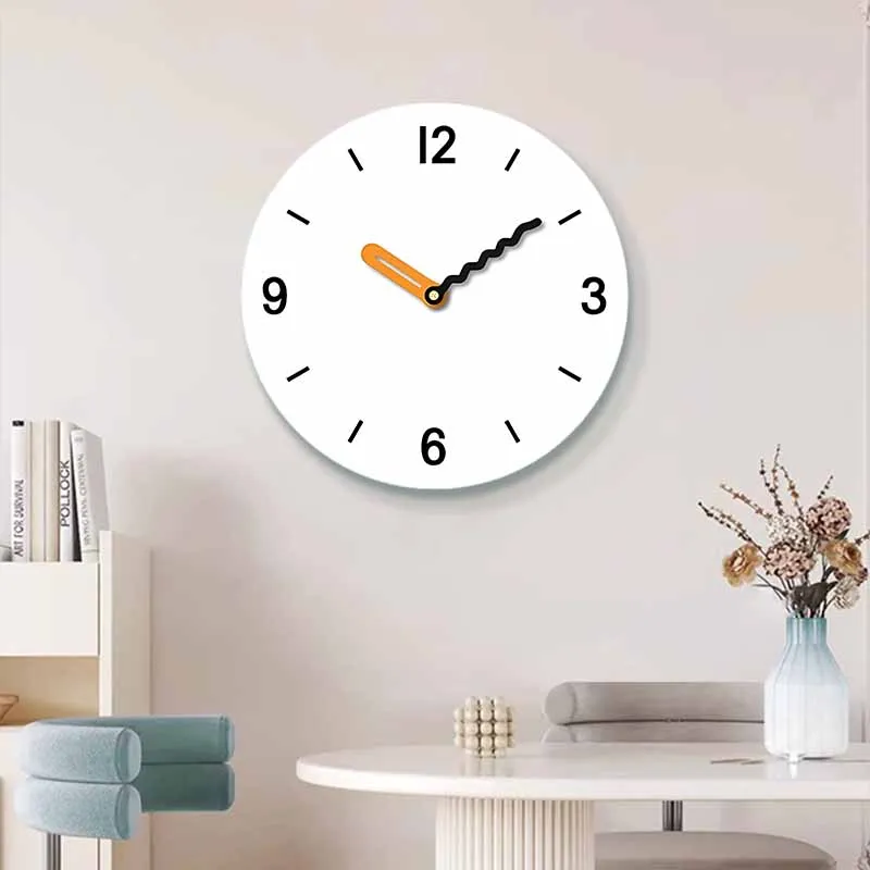 Circular digital wall clock simple and interesting pointer clock silent living room, bedroom office