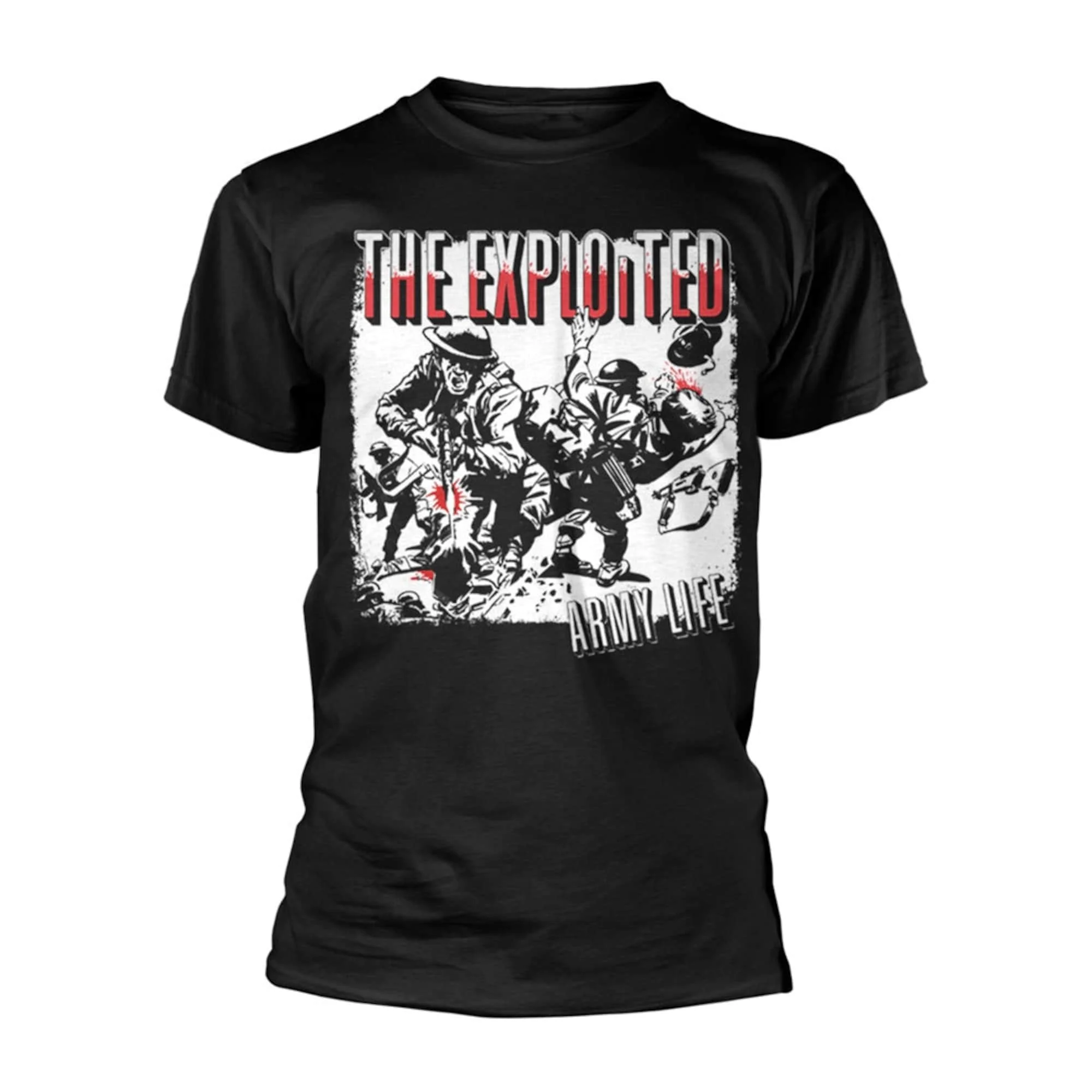 Фото Черная футболка The Exploited Army Life №1