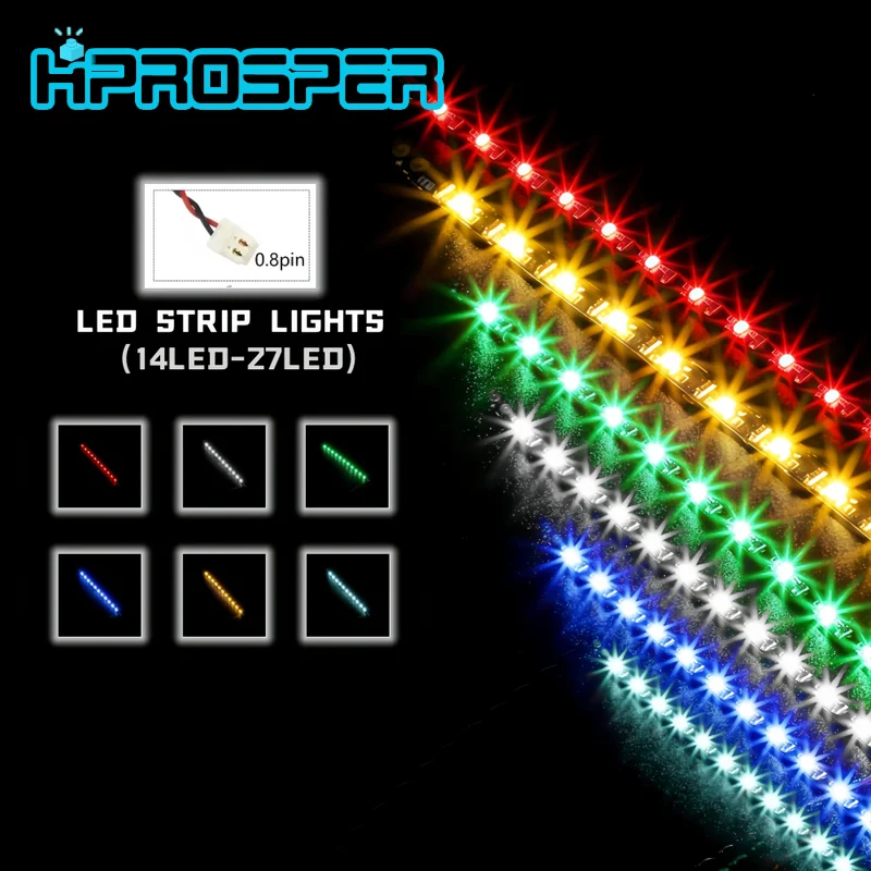 Hprosper DIY 액세서리 15cm 미니 0.8mm 핀 호환 Led 라이트 스트립..
