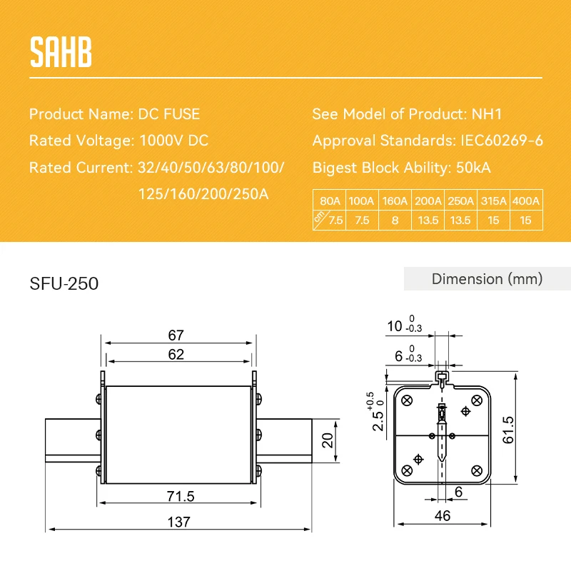 Solar PV Knife Type Fuse Base Holder