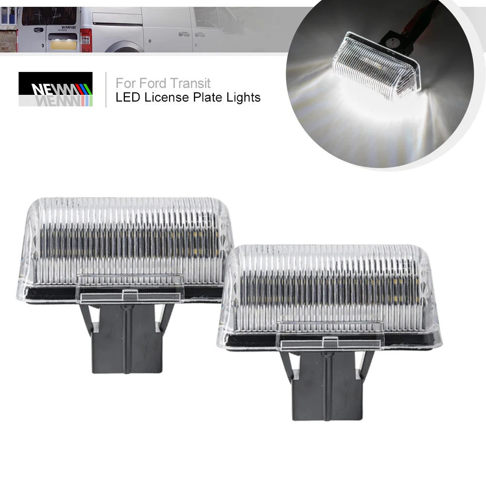 Led License Plate Lights For Ford Transit Mk4 Mk5 Mk6 Mk7 19852013