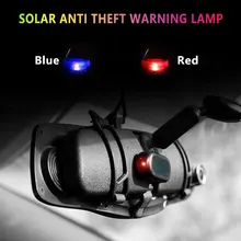  2022 Car Fake Security Light Solar Powered Simulated Dummy Alarm Wireless Warning Anti-Theft Caution Lamp LED Flashing Imitation 