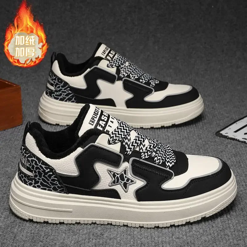 

Новинка Тканевая обувь для мальчиков Мужская парусиновая повседневная обувь с хлопковой подкладкой теплая Рабочая обувь с флисовой подкладкой Папины хлопковые туфли