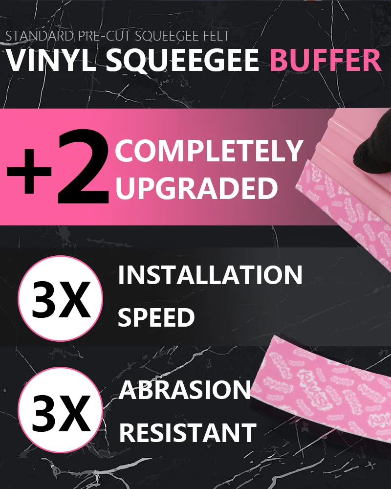 10 Stück Auto-Vinyl-Anwendung, Tönungswerkzeug, geschnitten, selbstklebender Rakel, Stofffilz, Ersatz für Rakel, Auto-Vinylfolien-Werkzeuge – Detail 2