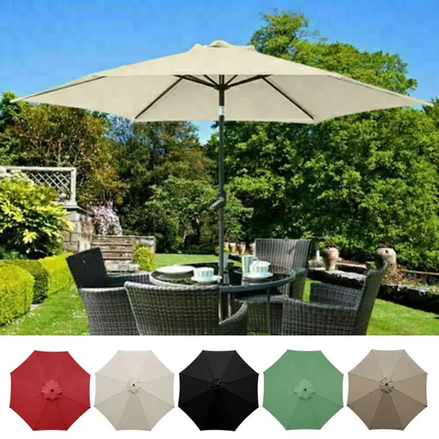 3M Parasol Csereszövet Kerek Kerti Esernyő Borítás 8 Karos Esernyőhez Több Lombkorona Elérhető Megfelelő Színek - Image 6