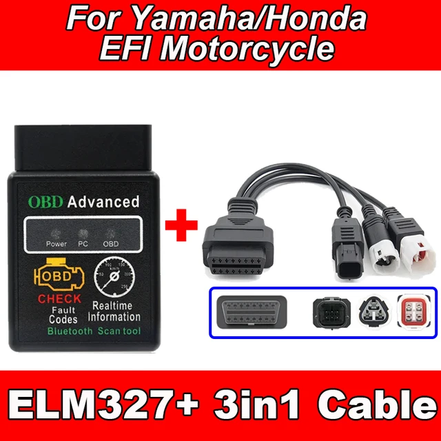 Honda obd2 scanner Cable elm 327 bike obd cable. 