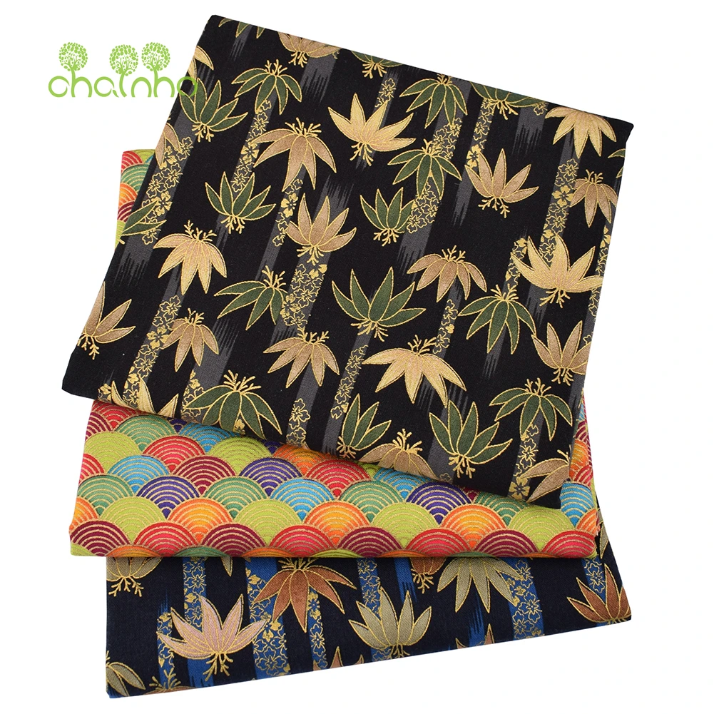 Chainho,Printed Plain Weave Cotton Fabric,DIY Quilting Sewing Material,Handmade Patchwork Cloth,Home Textiles,20x25cm,15CD52