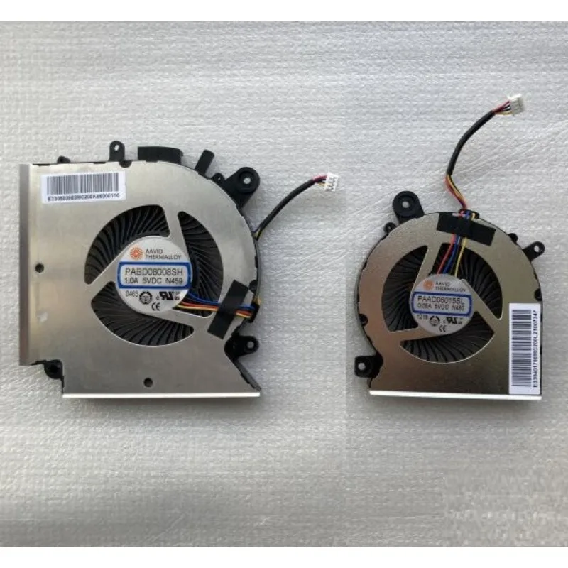 

New CPU Fan for MSI GF76 GF66 GL66 MS-1583 MS-1581 PABD08008SH PAAD06015SL N459 N460 Laptop Cooling Fan