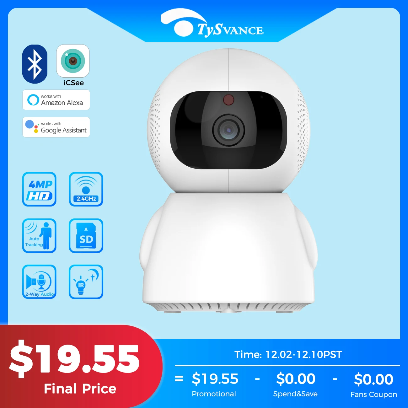 

ICSee 2.4G Security Protection Surveillance Cameras Wireless Home Camera For WIFI House 3MP Indoor Baby Monitor Al Auto Tracking