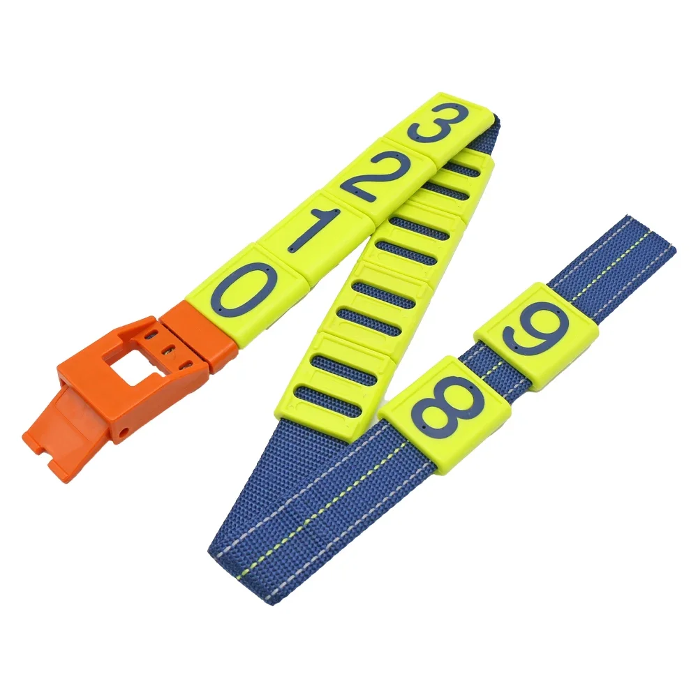 1PCS Cow Collar Reflective Plastic Number Tags Adjustable Neck Straps for Cattle Herd Management No.0-9 Reflective Neck Strap