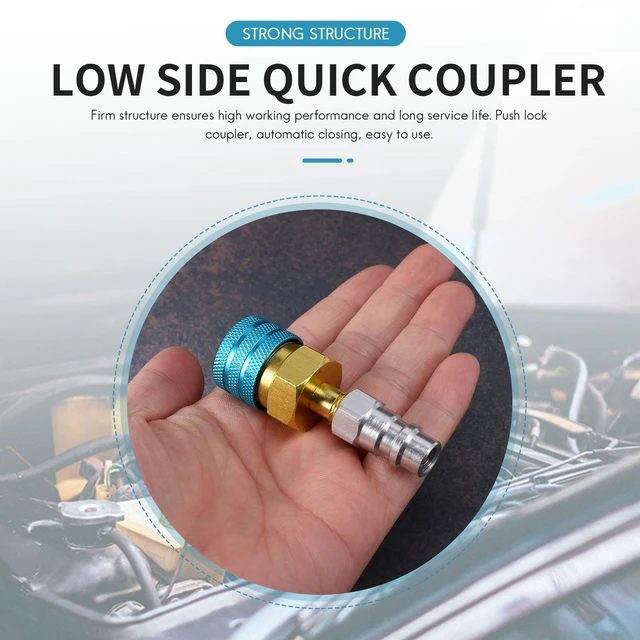 R1234Yf To R134A Low Side Quick Coupler, R12 To R134A Hose Adapter Fitting  Connector For Car Air-Conditioning Ac Charging - AliExpress