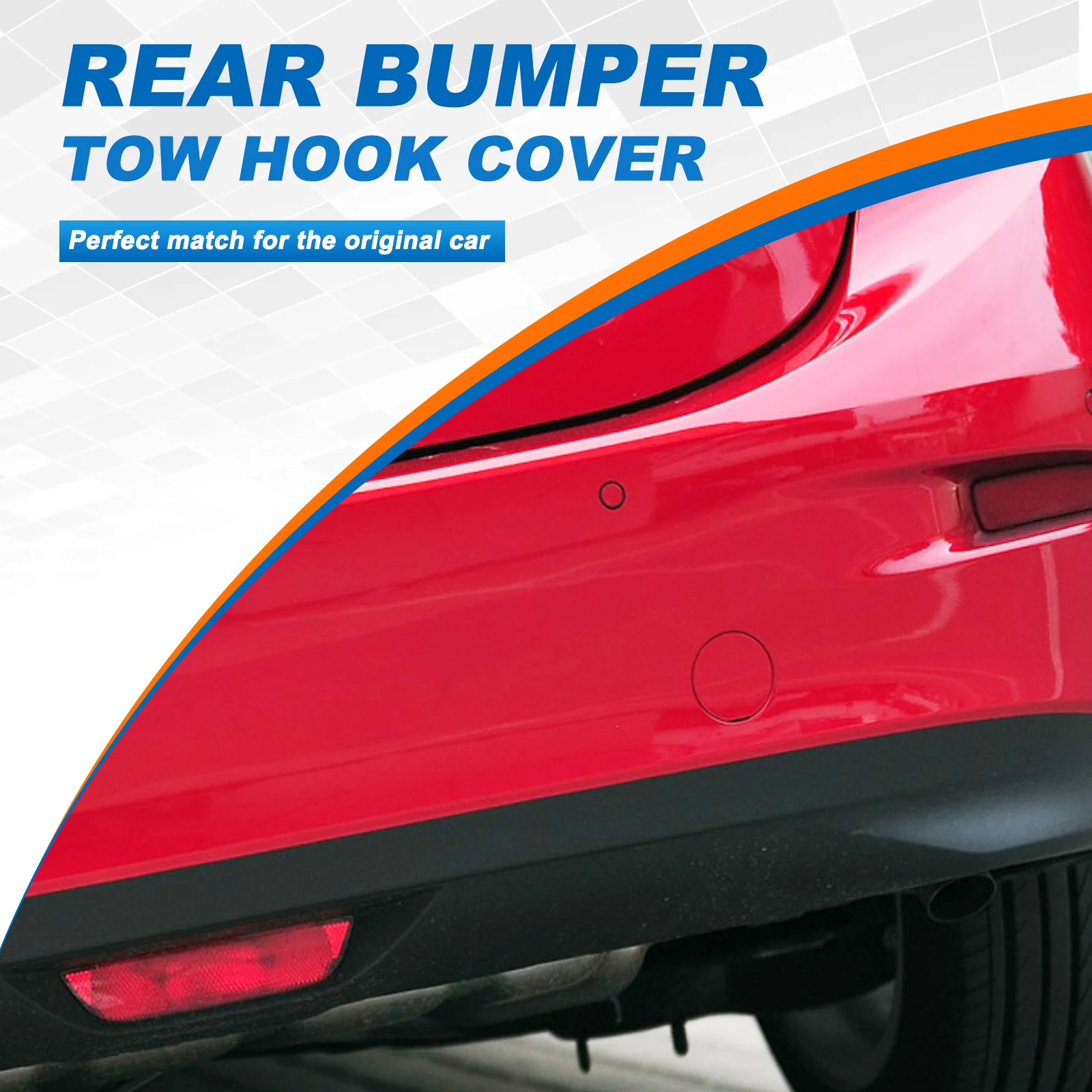 Rear Bumper Tow Hook Cover Cap Towing Eye For Mazda 3 Axela Accessories 2014 2015 right side BHN150EK1BB