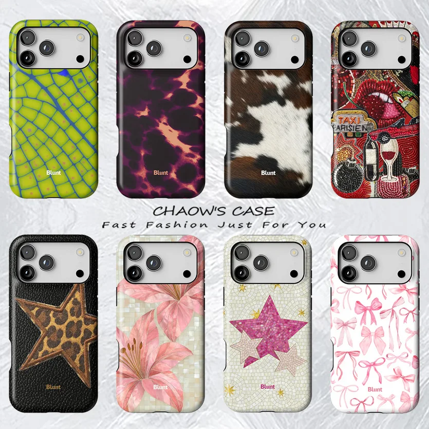Luxury Blunt Color Blocking Design Phone Case with Double-Layer Back Cover
