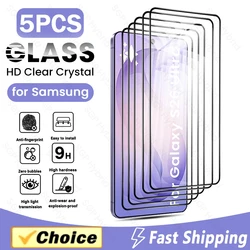 9D Curved Tempered Glass Screen Protector - 5 Pack - Samsung S26Ultra (Black)