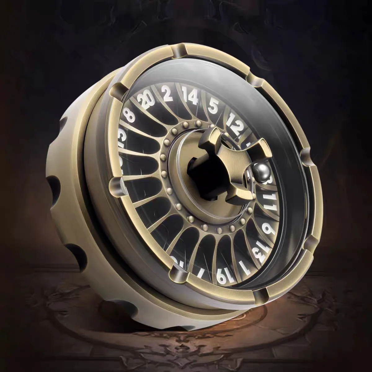 야외용 휴대용 EDC 금속 럭키 룰렛 핑거탑 창의적인 선물 장난감 도구