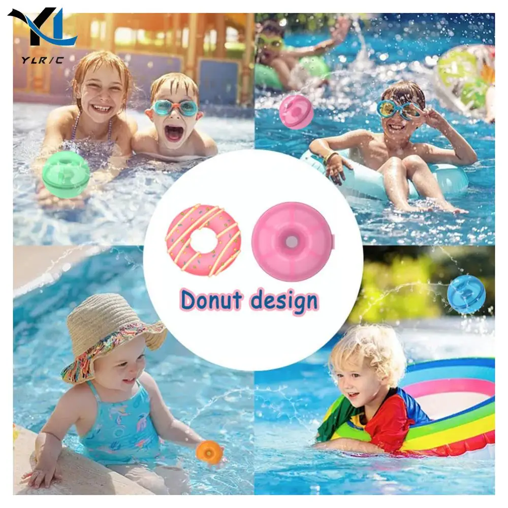 12 Pcs Magnetic Reusable Water Ball Self Sealing Water Splash Ball Fun Fight Game Self-Sealing Bomb for Summer Games