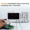 Owon SDS1102 Digital Oscilloscope 5mV/Div 2 Channel 100MhZ Bandwidth 1GS/s Sampling Rate 7-inch TFT Storage Desktop Oscilloscope 3