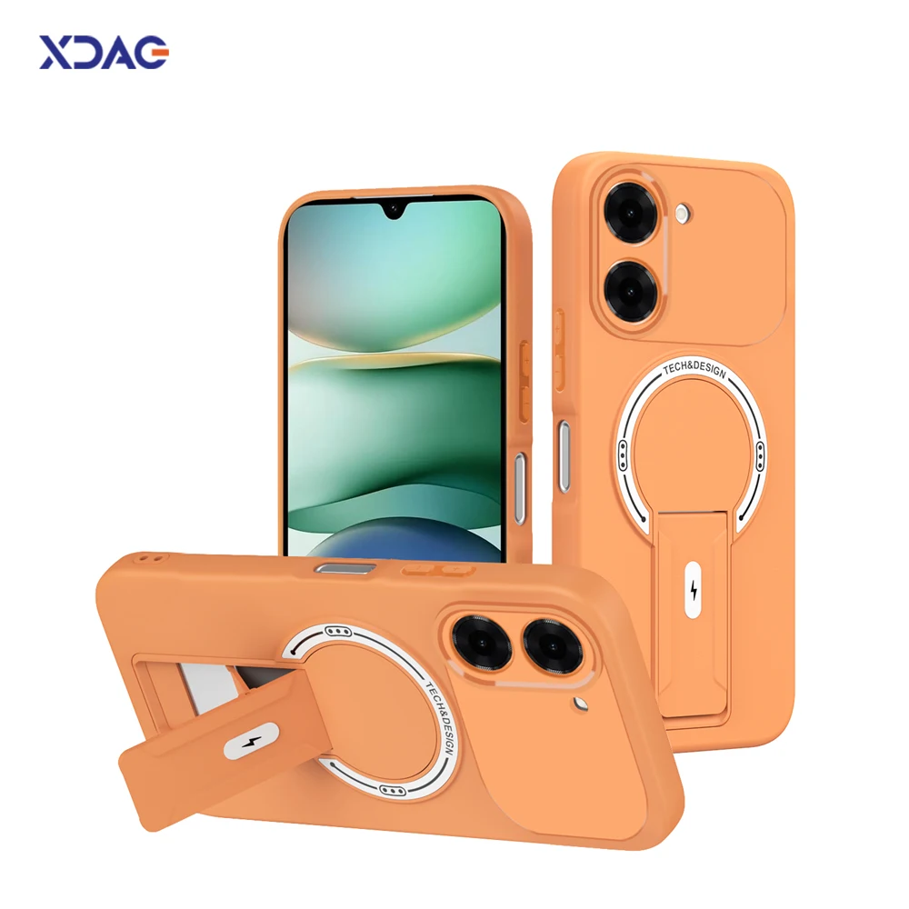 Premium Shockproof Magnetic Folding Stand Phone Case with Internal Flocking Finish