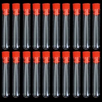 1X Plastic Test Tube Stand Bracket Rack For 12-13MM Test Tubes 50 Hole Positions & 20 Pcs Non-Completed Plastic Test Tubes Lab T 2