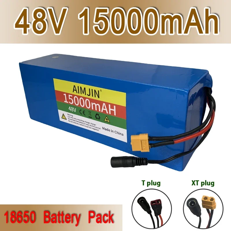 

18650 13S4P 48V 15000mAh Lithium E-bike Battery Pack,For Electric Scooter Motorcycle Powerful Bicycle Li-ion Battery With BMS