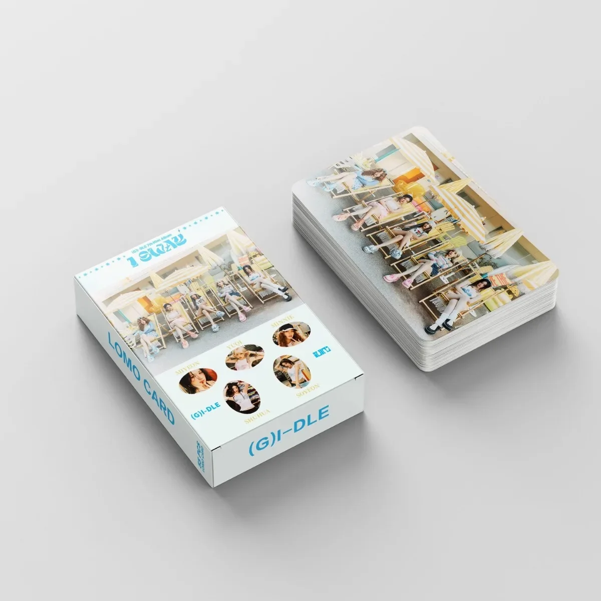 Album Cards Lomo Cards 55Pcs/Set Kpop Idol (G)I-DLE Series New Album I SWAY HD Printed Photocards YuQi Minnie SoYeon ShuHua MiYeon Lomo Cards Gifts