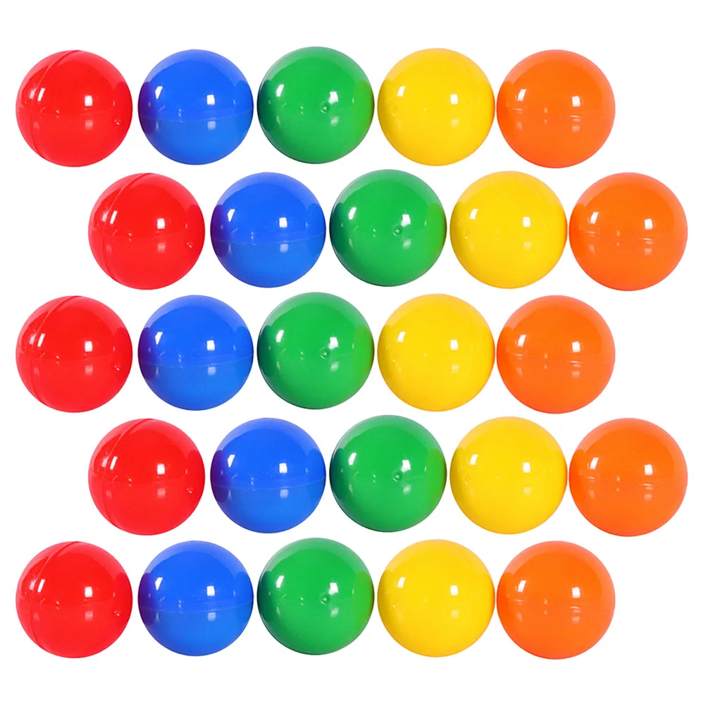 50 Pcs Lottery Ball Bingo Balls with Cage Colored Game Raffle Drawing Calling Pingpong
