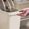 Kitchen Sundries Storage Case with Wheels Seasoning Bottle Storage Container Kitchen Closet Organizer Make Up Organizer 5