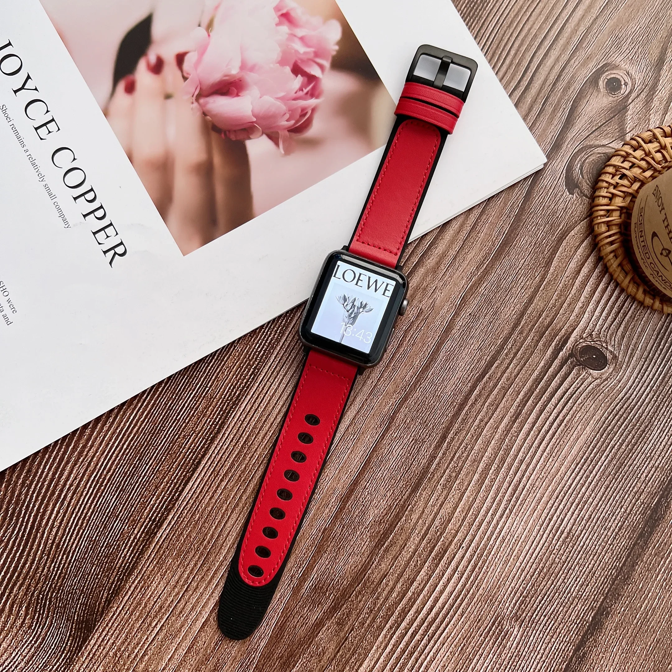 Silicone Leather Strap for Apple Watch Ultra 2 9 8 7 45mm 41mm 49mm 6 5 4 SE 44mm 40mm Wear-resistant Wristband Iwatch 3 38-42mm